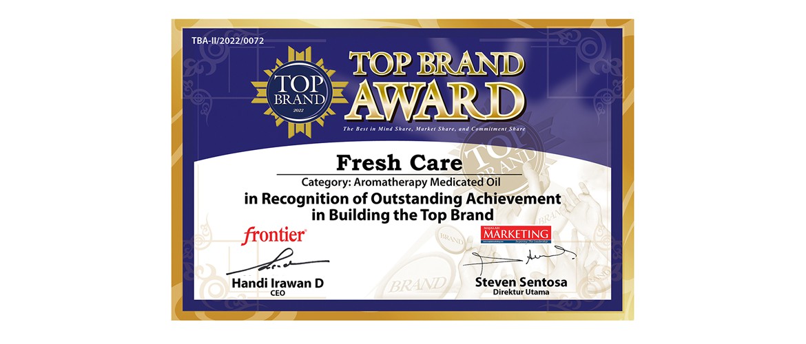 FreshCare Top Brand Award 2023